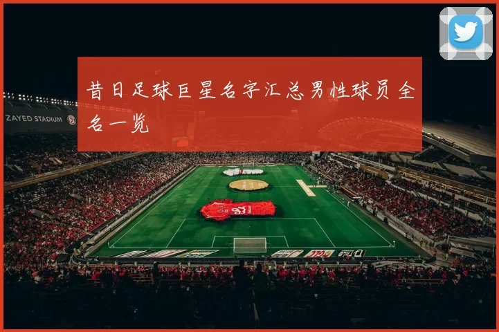 昔日足球巨星名字汇总男性球员全名一览